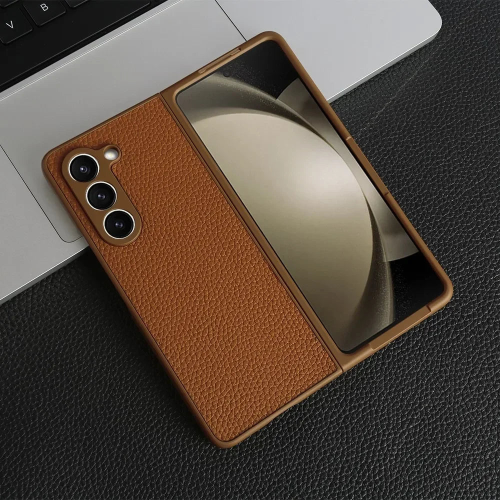 Luxury Genuine Leather Cases for Samsung Galaxy Z Fold - Vélanoworld