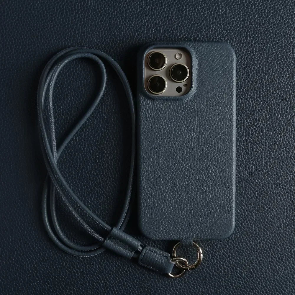 Leather Crossbody iPhone Case - Vélanoworld