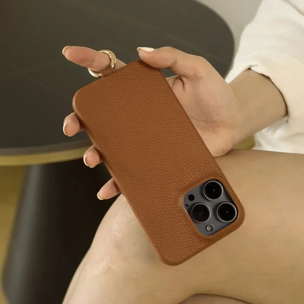 Leather Crossbody iPhone Case - Vélanoworld