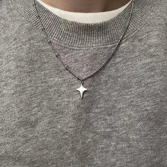 Stainless Steel Star Pendant Necklace - Vélanoworld