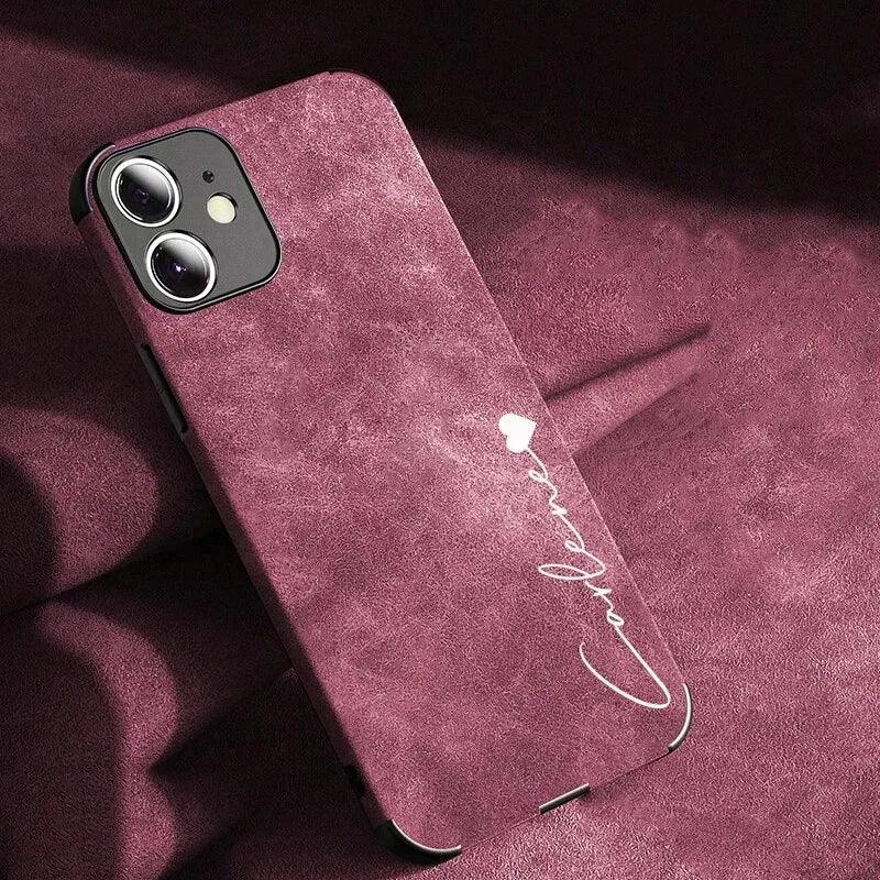 Personalised lamskin iPhone Case - Vélanoworld