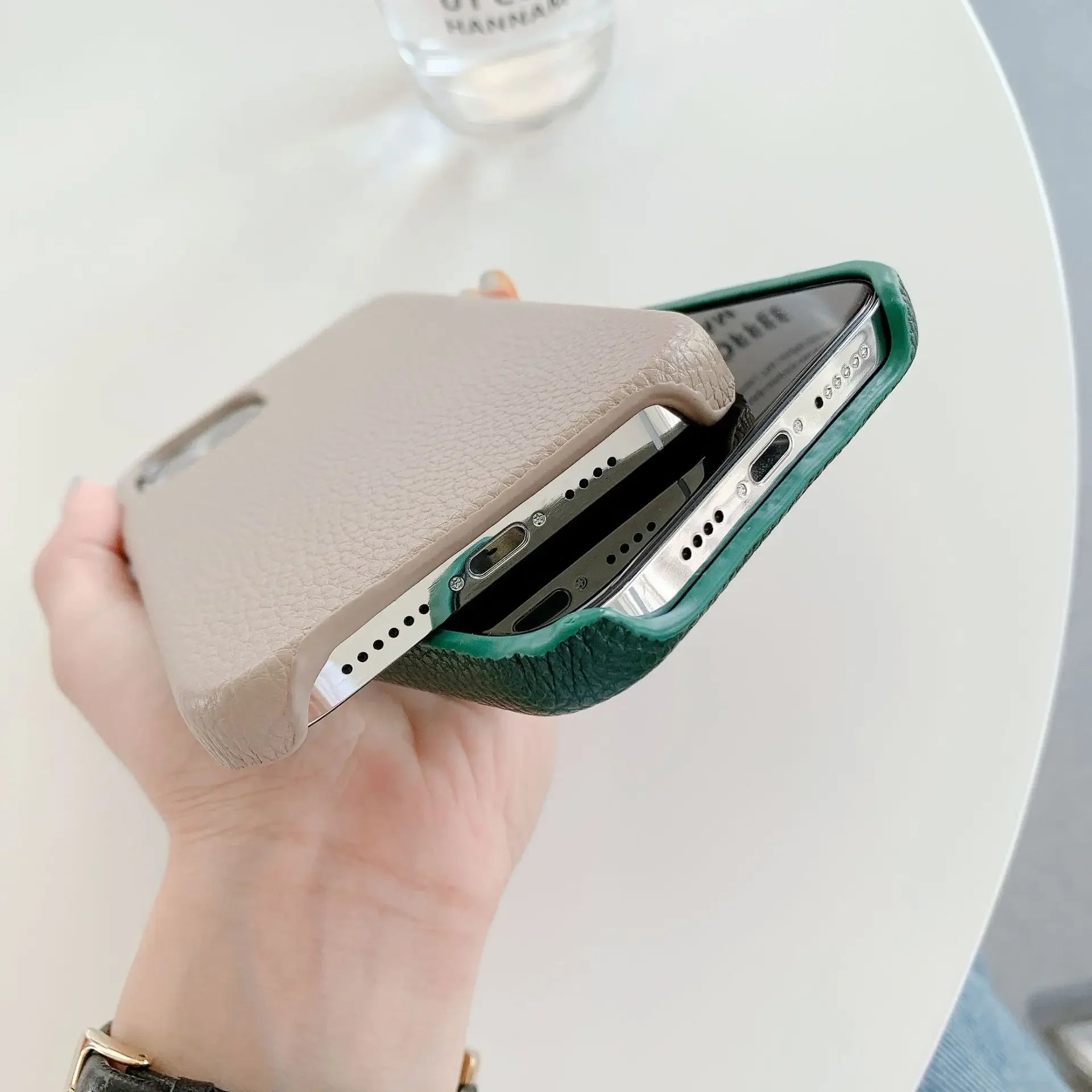 Personalised Initial Leather Case - Vélanoworld