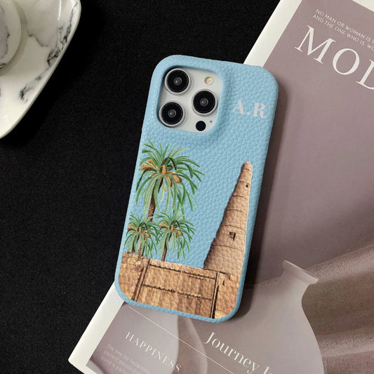 Personalised Initial Leather Case - Vélanoworld