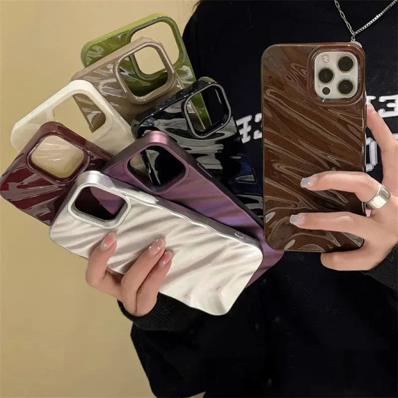 Luxury 3D Wavy Silicone Phone Case
