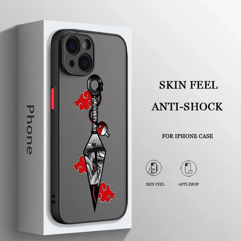 Naruto - Frosted Matte Black Phone Case - Vélanoworld