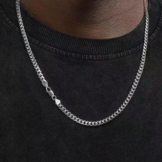 Punk Stainless Steel Curb Cuban Necklaces - Vélanoworld
