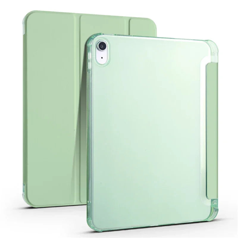 Leather Soft Back Fold Stand iPad Cover with Pen Holder - Vélanoworld