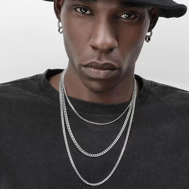 Stainless Steel Cuban Chain Necklace - Vélanoworld