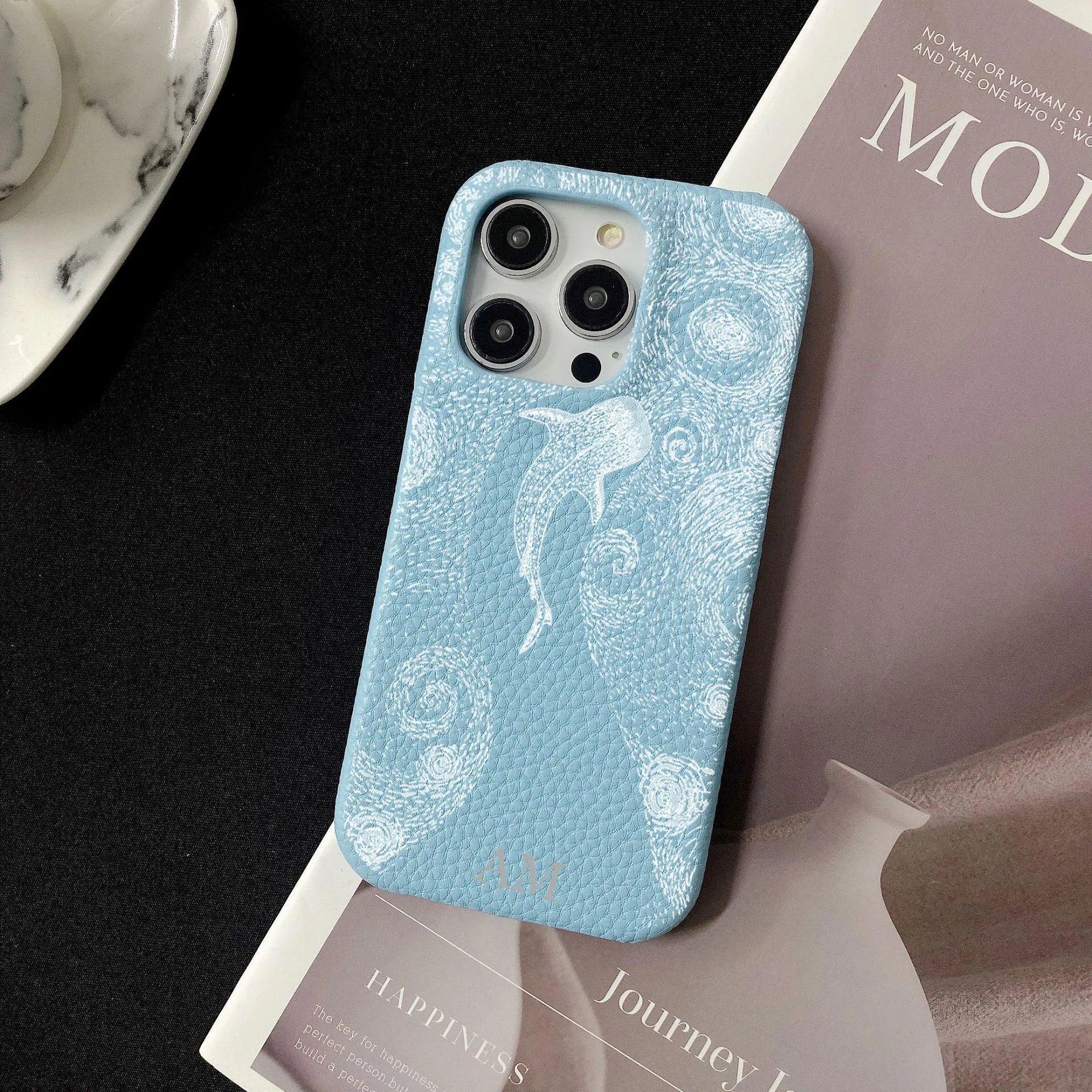 Personalised Leather iPhone Case - Vélanoworld
