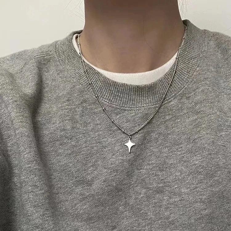 Stainless Steel Star Pendant Necklace - Vélanoworld