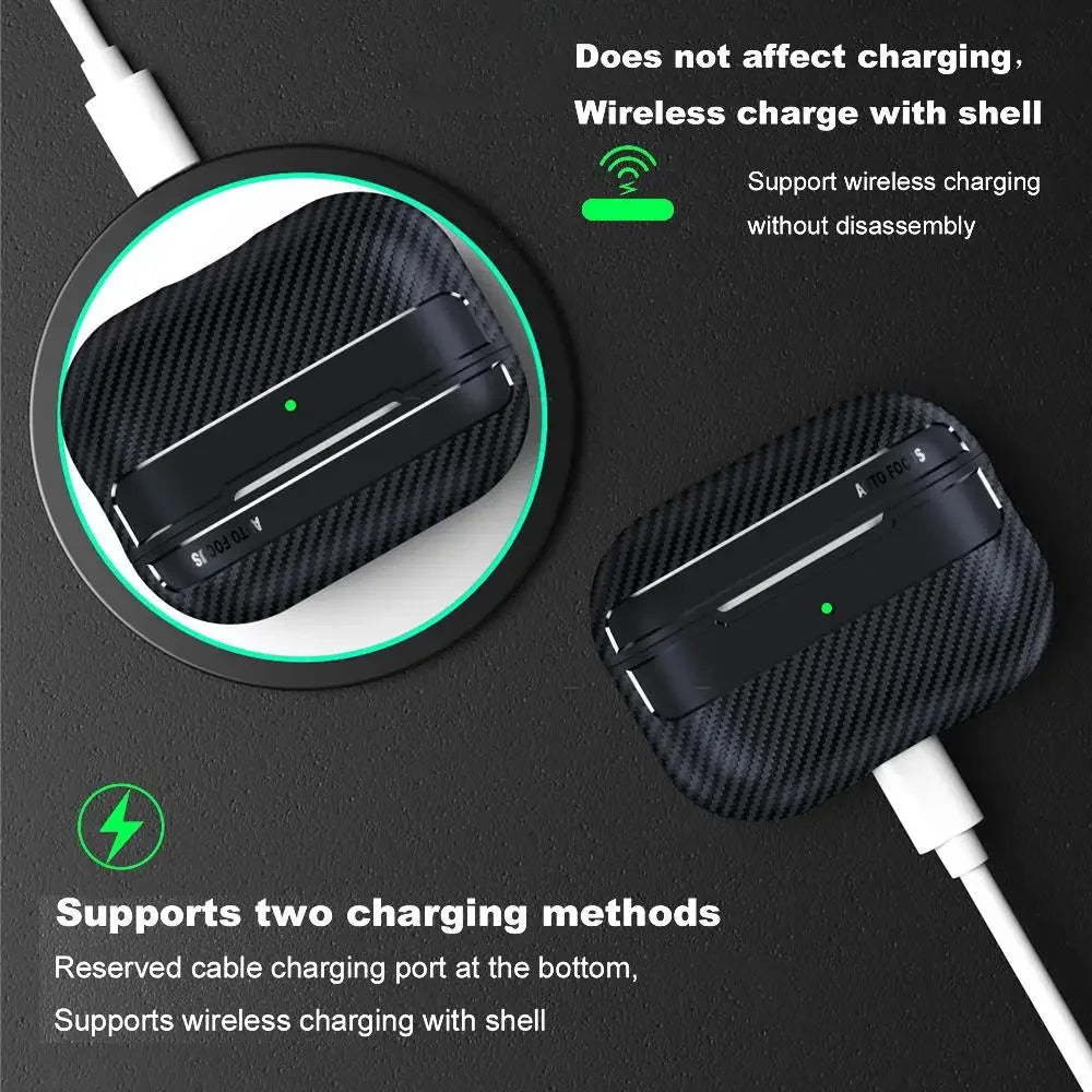 Carbon Fibre Earphone Case for AirPods - Vélanoworld