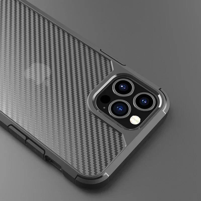 Luxury Carbon Fibre Shockproof iPhone Case - Vélanoworld