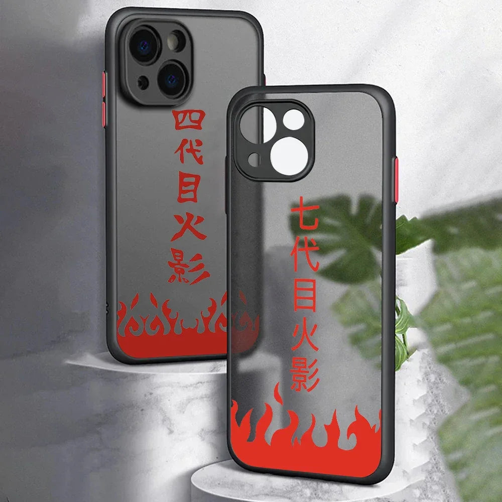 Naruto - Frosted Matte Black Phone Case - Vélanoworld