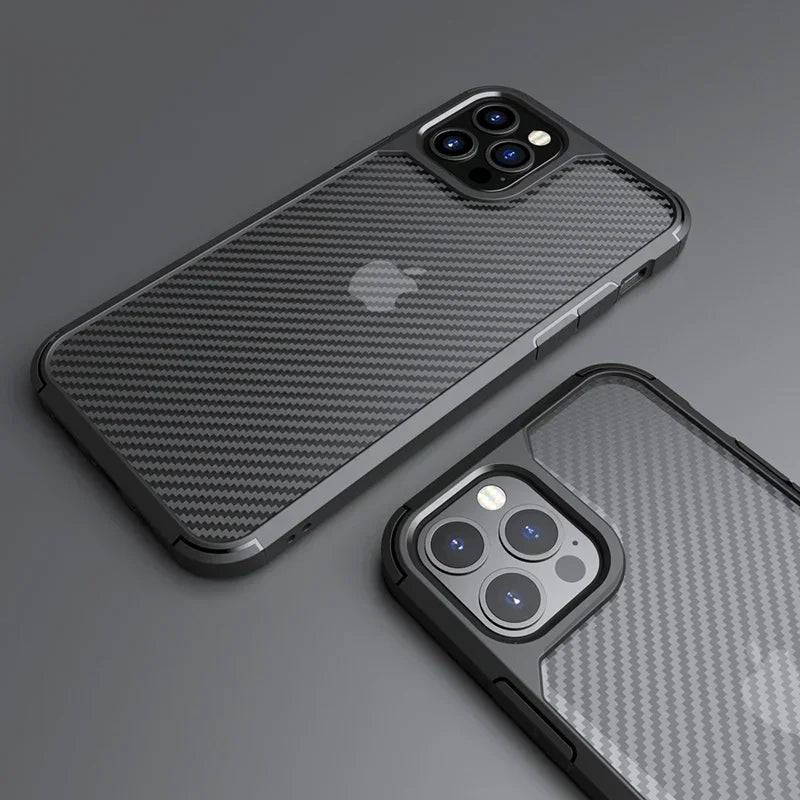 Luxury Carbon Fibre Shockproof iPhone Case - Vélanoworld