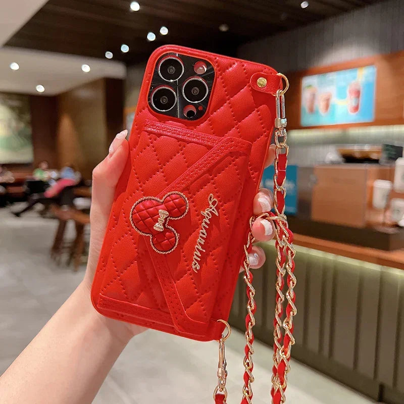 Luxury Leather iPhone Case with Wallet - Vélanoworld