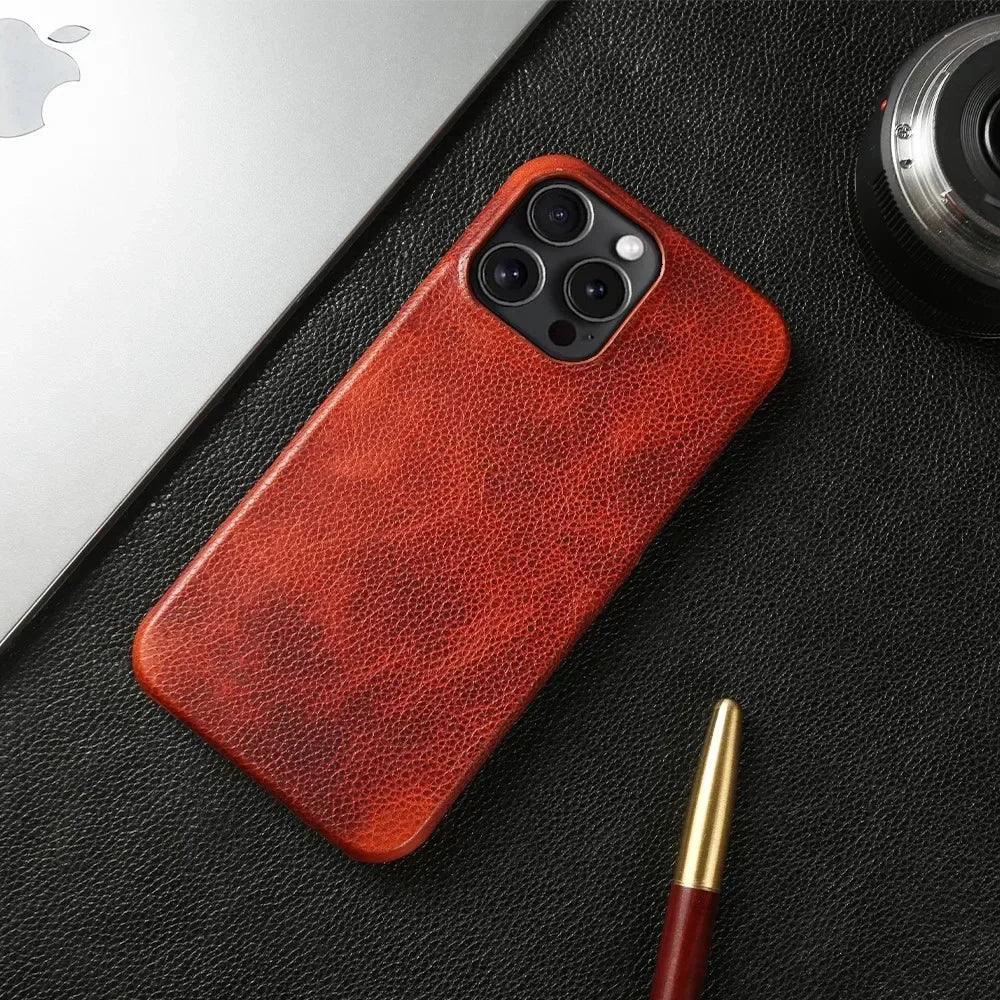 Genuine Leather iPhone Case - Vélanoworld