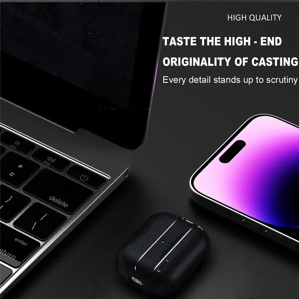 Carbon Fibre Earphone Case for AirPods - Vélanoworld