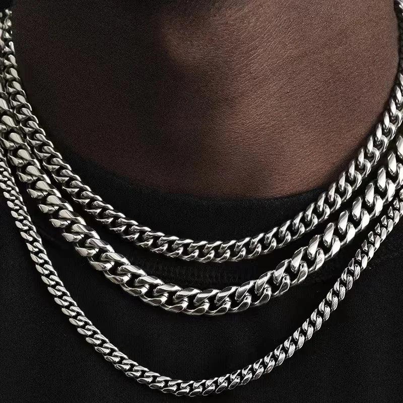 Stainless Steel Curb Cuban Necklaces - Vélanoworld