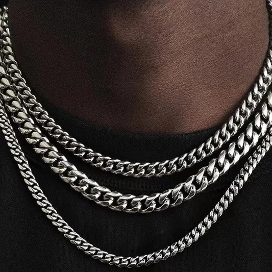 Stainless Steel Curb Cuban Necklaces - Vélanoworld