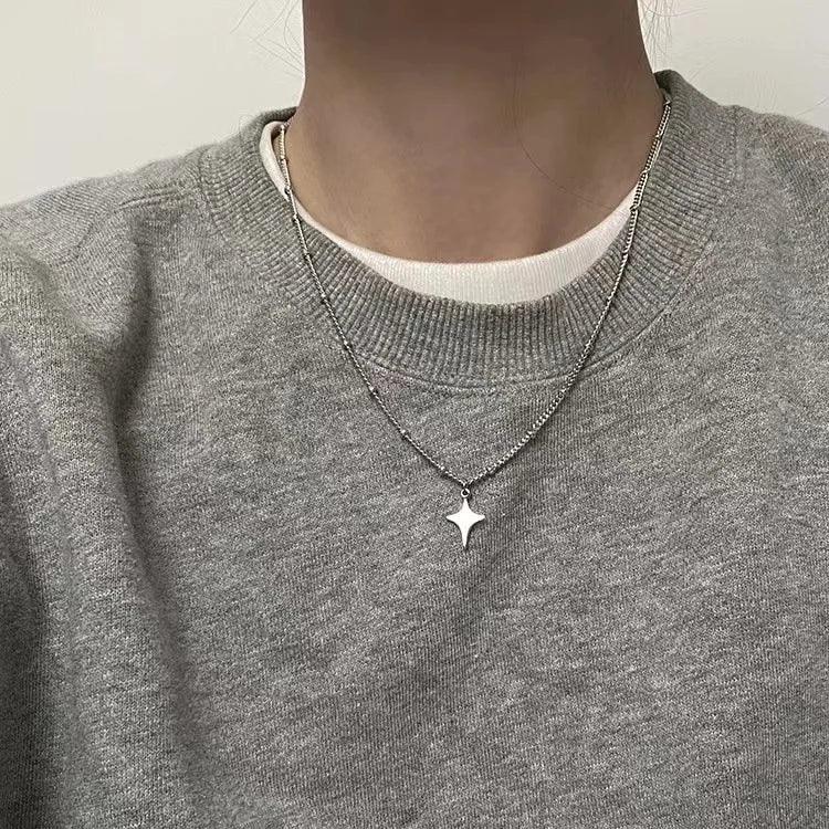 Stainless Steel Star Pendant Necklace - Vélanoworld