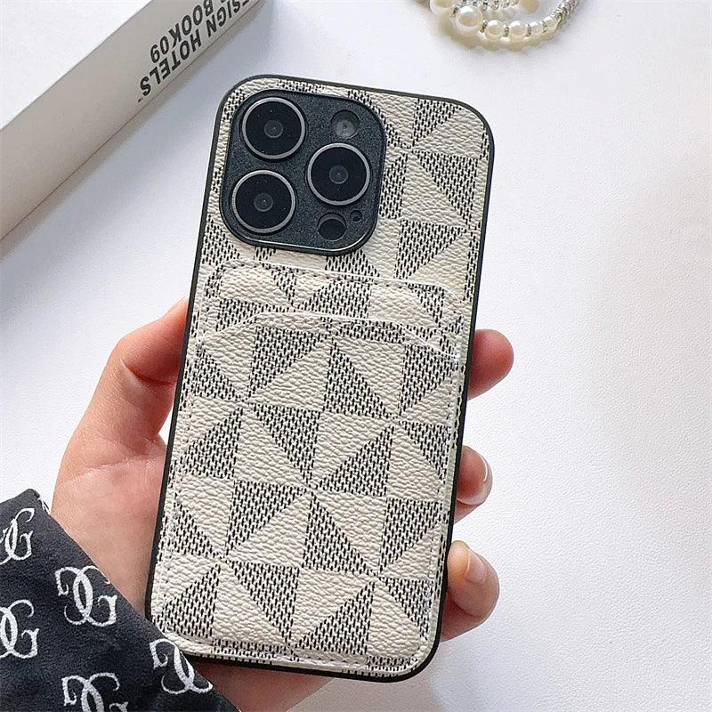 Leather iPhone Case with Card Holder - Vélanoworld
