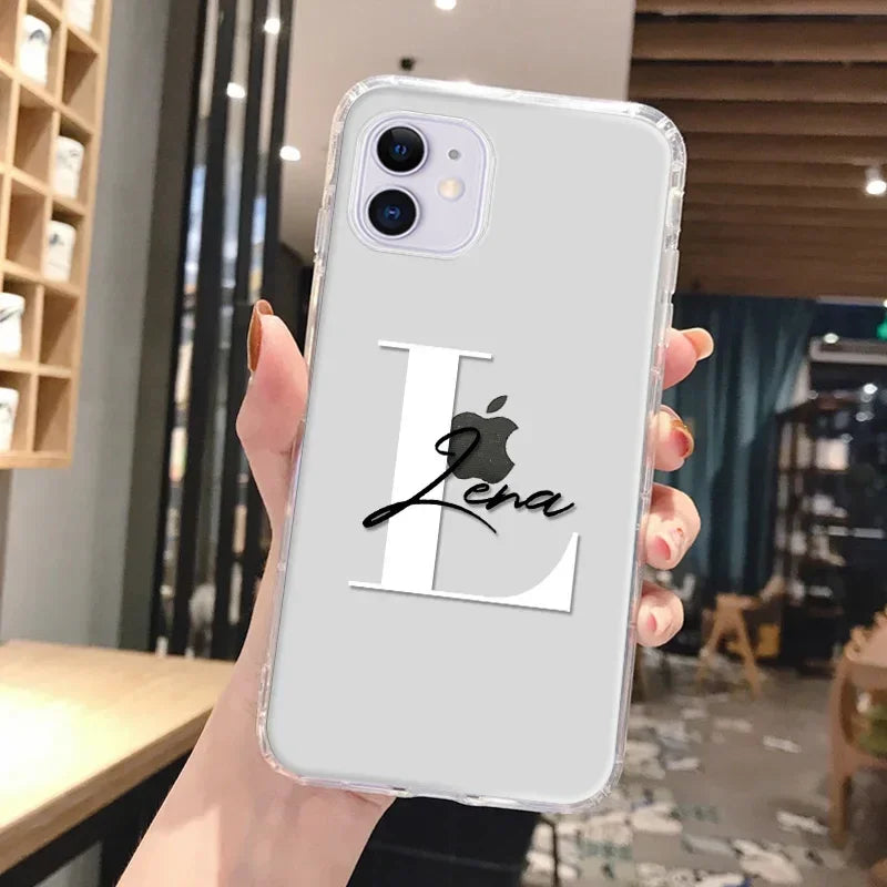 Clear Personalised iPhone Case - Vélanoworld