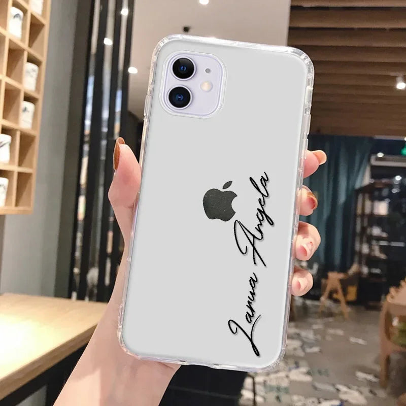 Clear Personalised iPhone Case - Vélanoworld