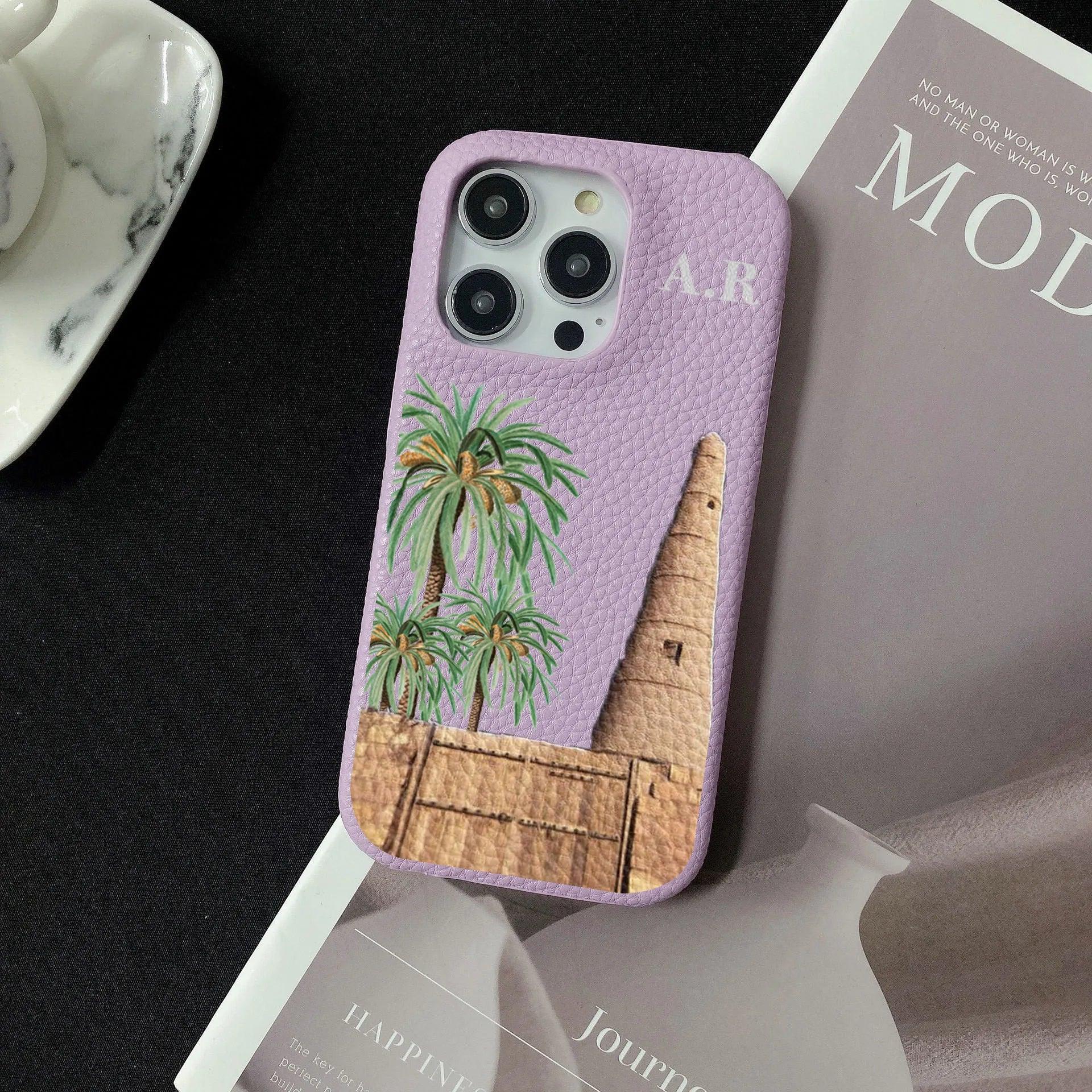 Personalised Initial Leather Case - Vélanoworld