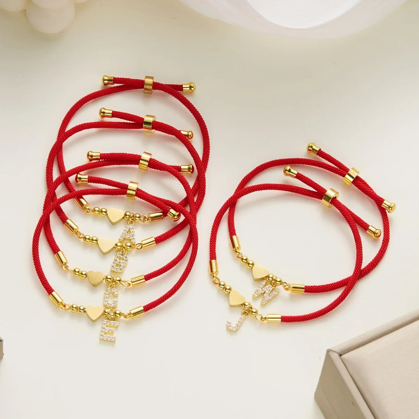 Heart Initial Letter Bracelet for Women - Vélanoworld