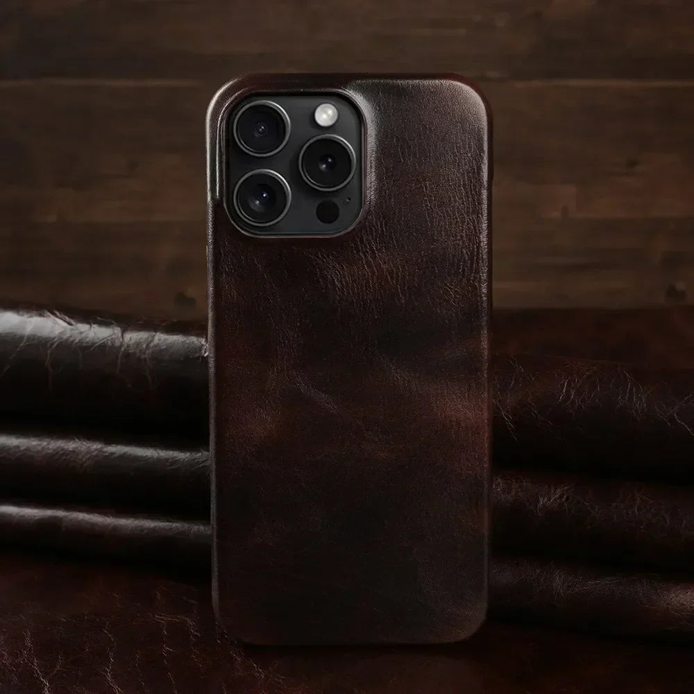 Genuine Leather iPhone Case - Vélanoworld