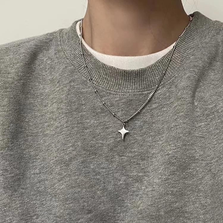 Stainless Steel Star Pendant Necklace - Vélanoworld