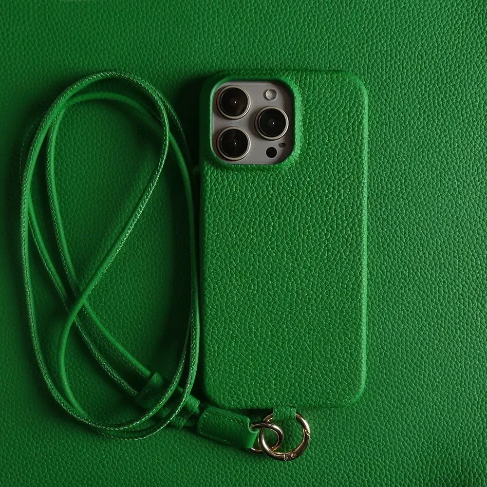 Leather Crossbody iPhone Case - Vélanoworld