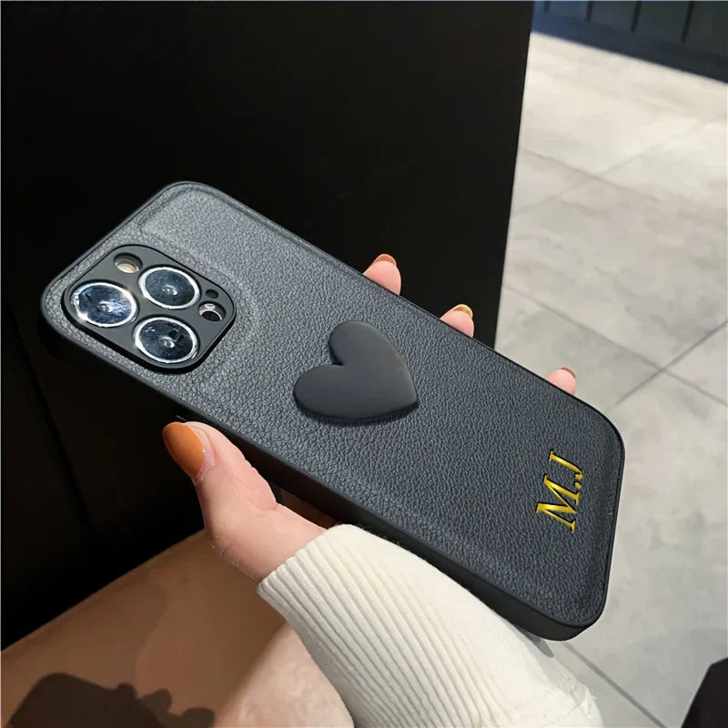 Custom Personalised Heart Phone Case - Vélanoworld