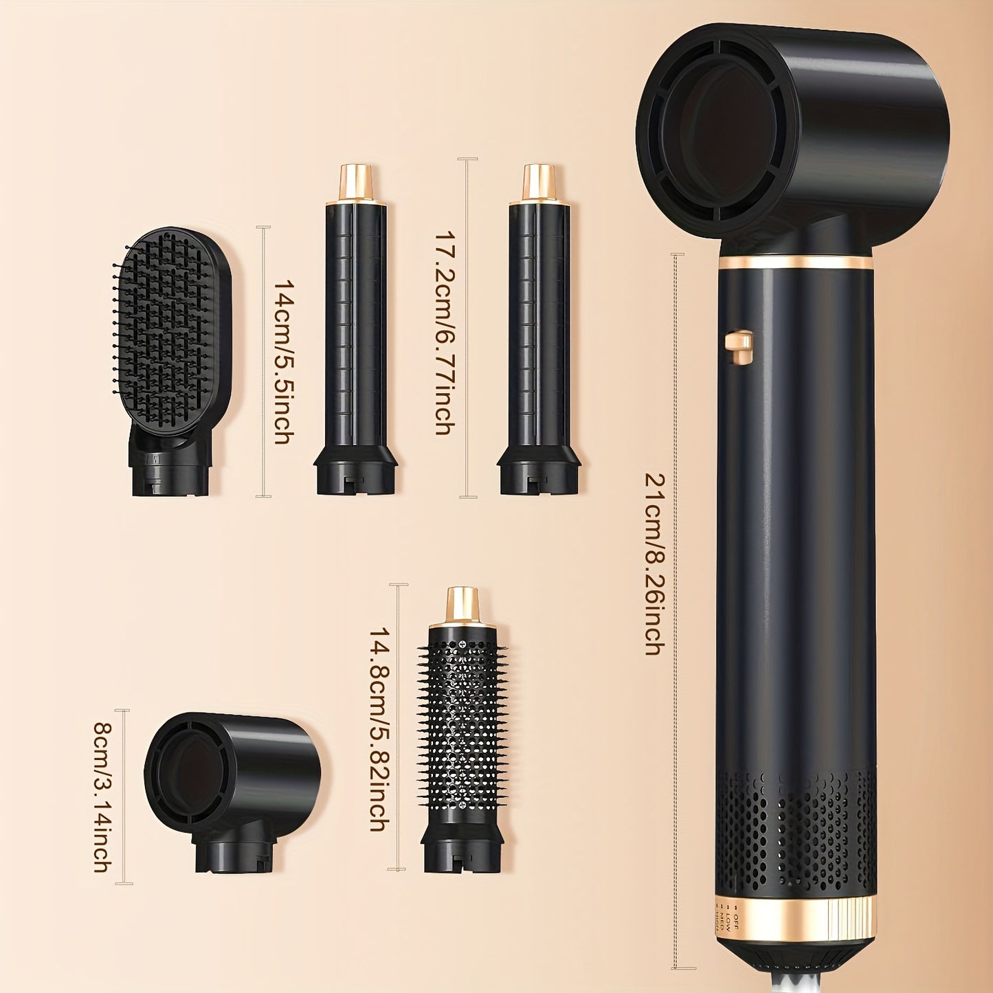 5-in-1 Hot Air Brush & Curling Wrap
