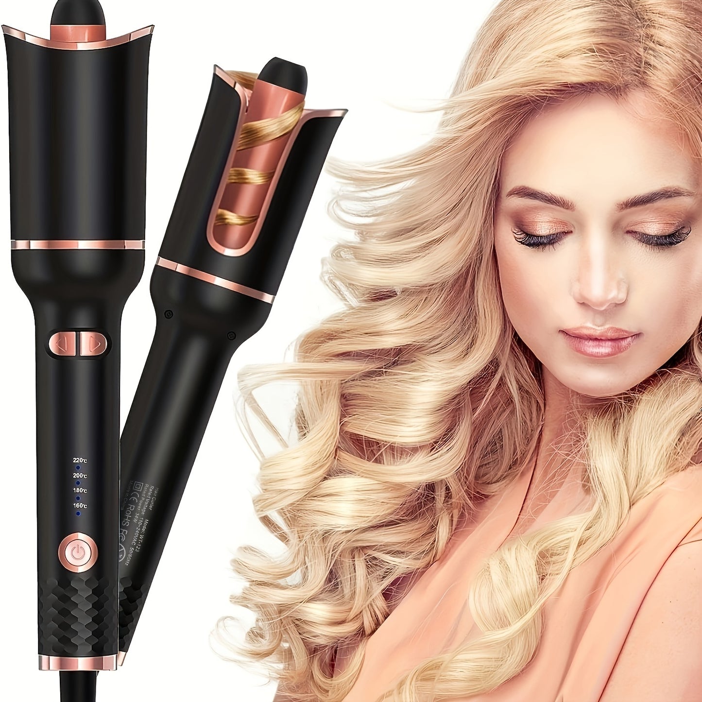 Automatic Ceramic Rotating Hair Curler – Professional Fast-Heating Air Spin Curling Wand