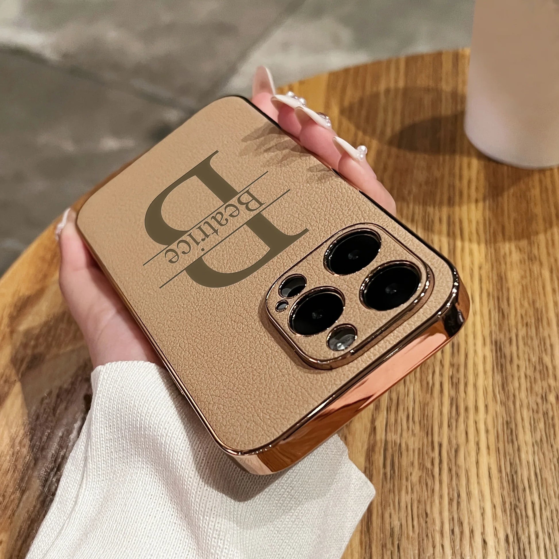 Personalised Faux Leather iPhone Case - Vélanoworld