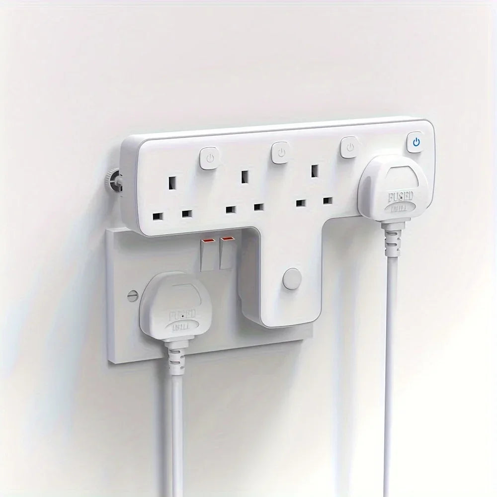3 Way Plug Adapter with USB Ports