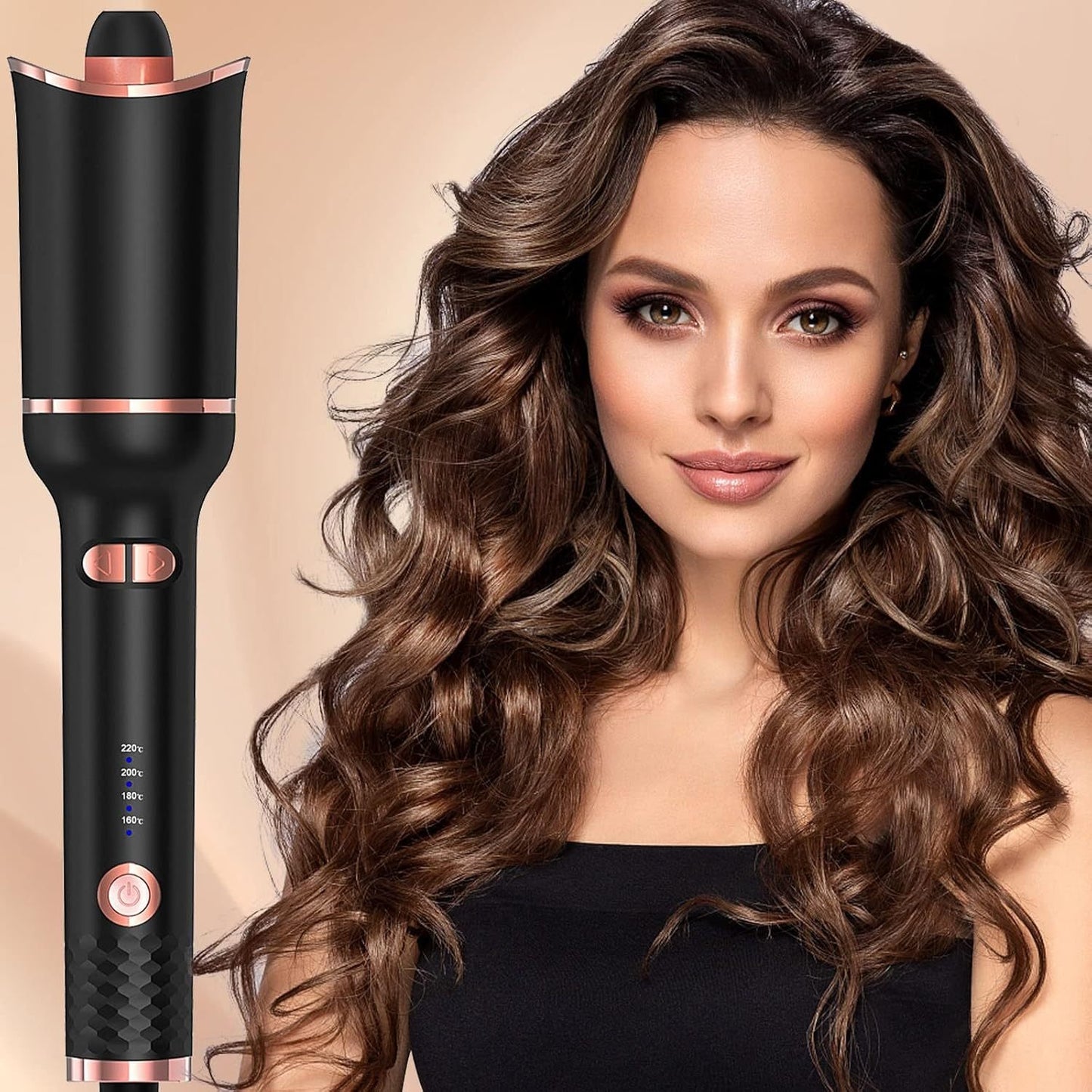 Automatic Ceramic Rotating Hair Curler – Professional Fast-Heating Air Spin Curling Wand