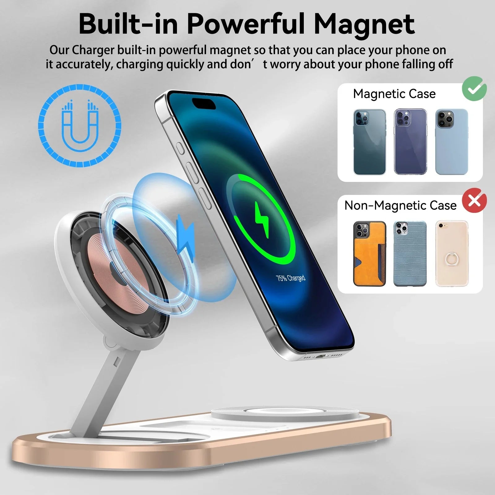 3-in-1 Magnetic Charging Station - Vélanoworld