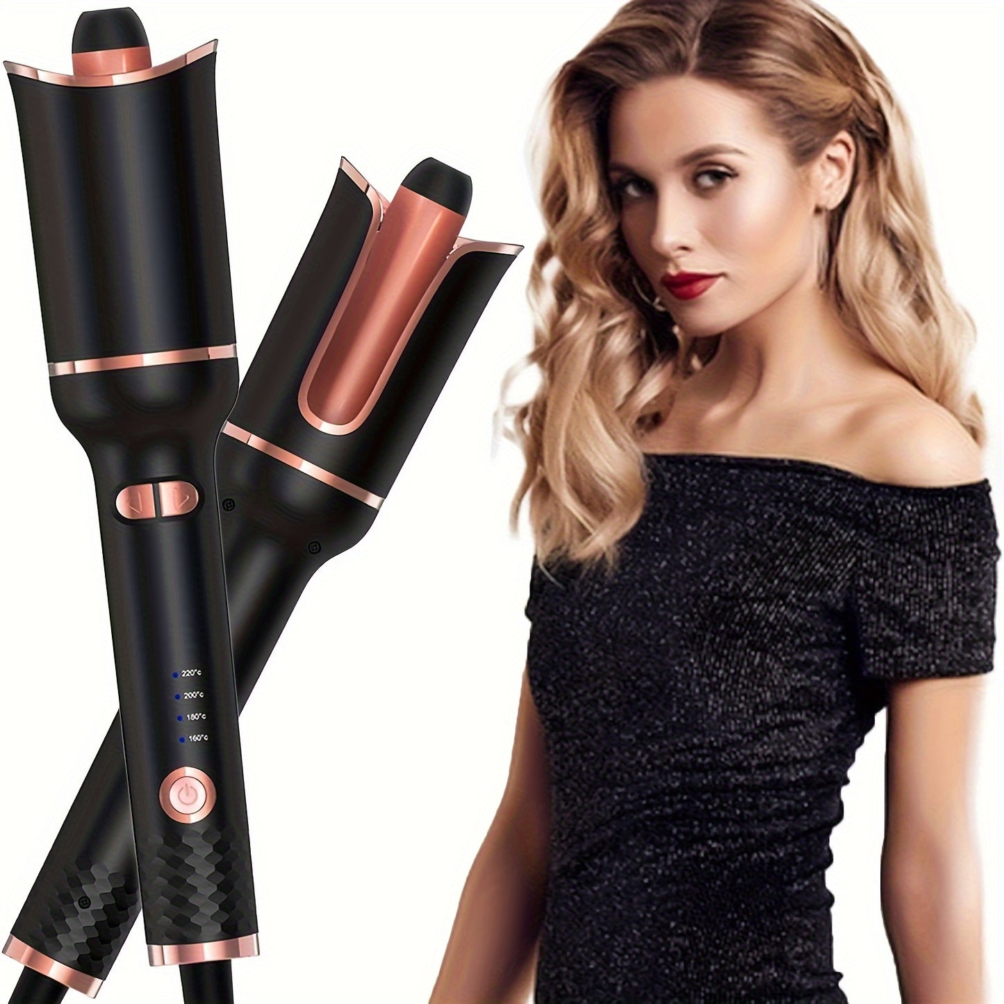 Automatic Ceramic Rotating Hair Curler – Professional Fast-Heating Air Spin Curling Wand