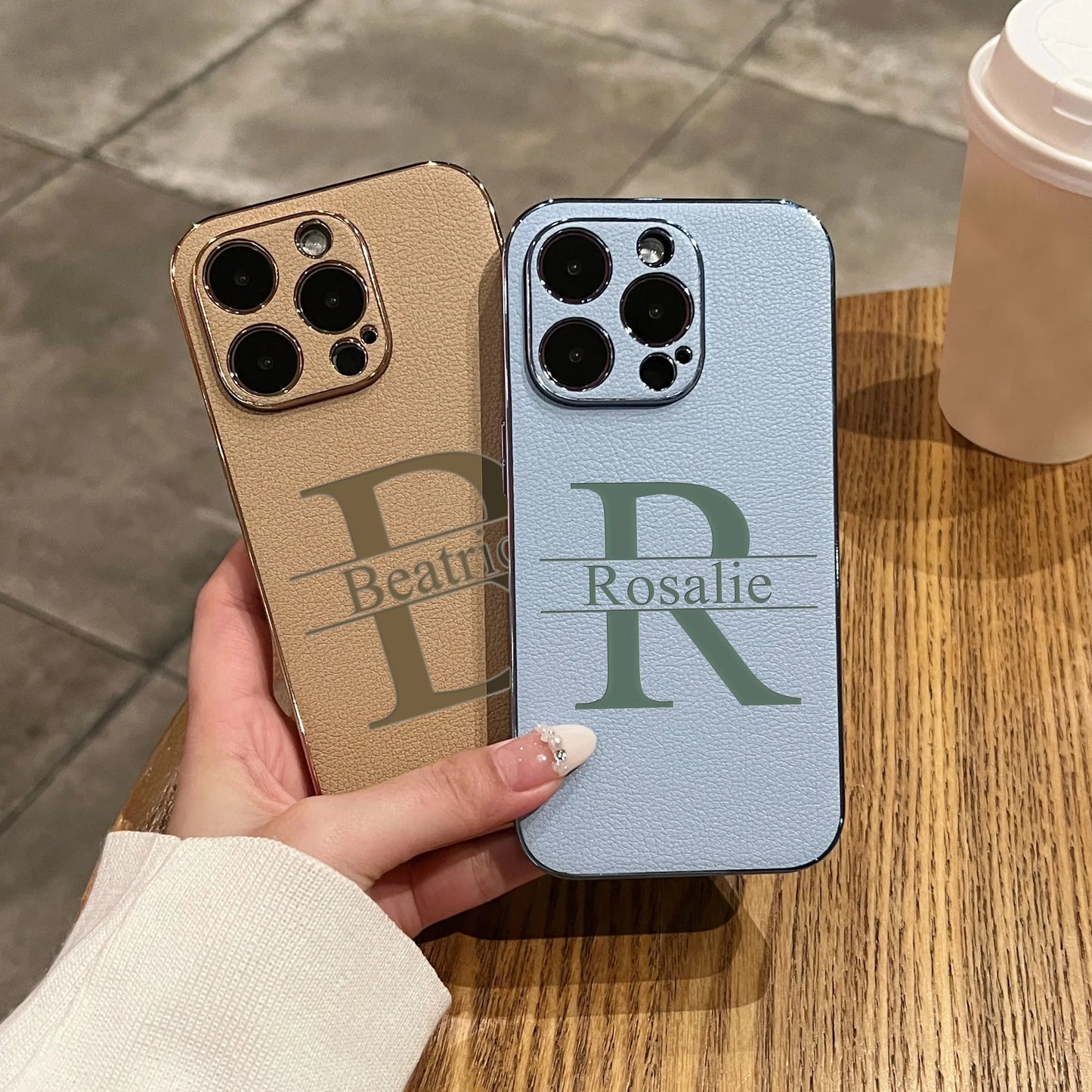 Personalised Faux Leather iPhone Case - Vélanoworld