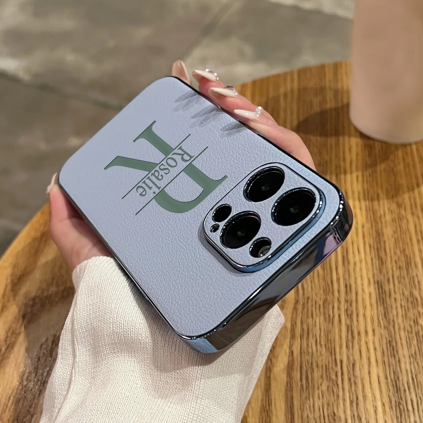 Personalised Faux Leather iPhone Case - Vélanoworld