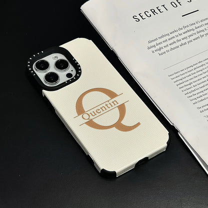 Custom Alphabet Laser-Carved Phone Case - Vélanoworld