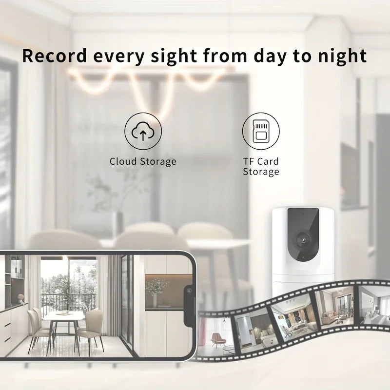 1080p Portable Indoor WiFi Security Camera - Dual Pack