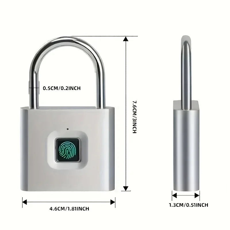 Biometric Smart Padlock - 2 Pack