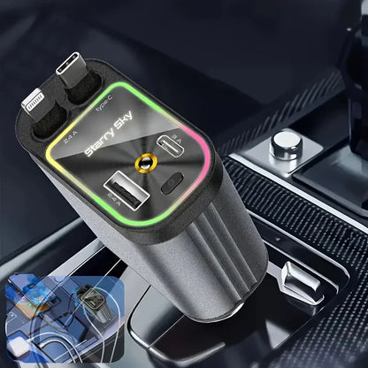 Retractable Travel USB Car Charger