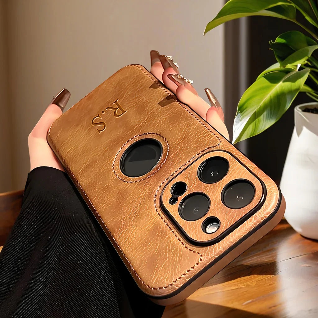 Personalised Faux Leather Phone Case - Vélanoworld