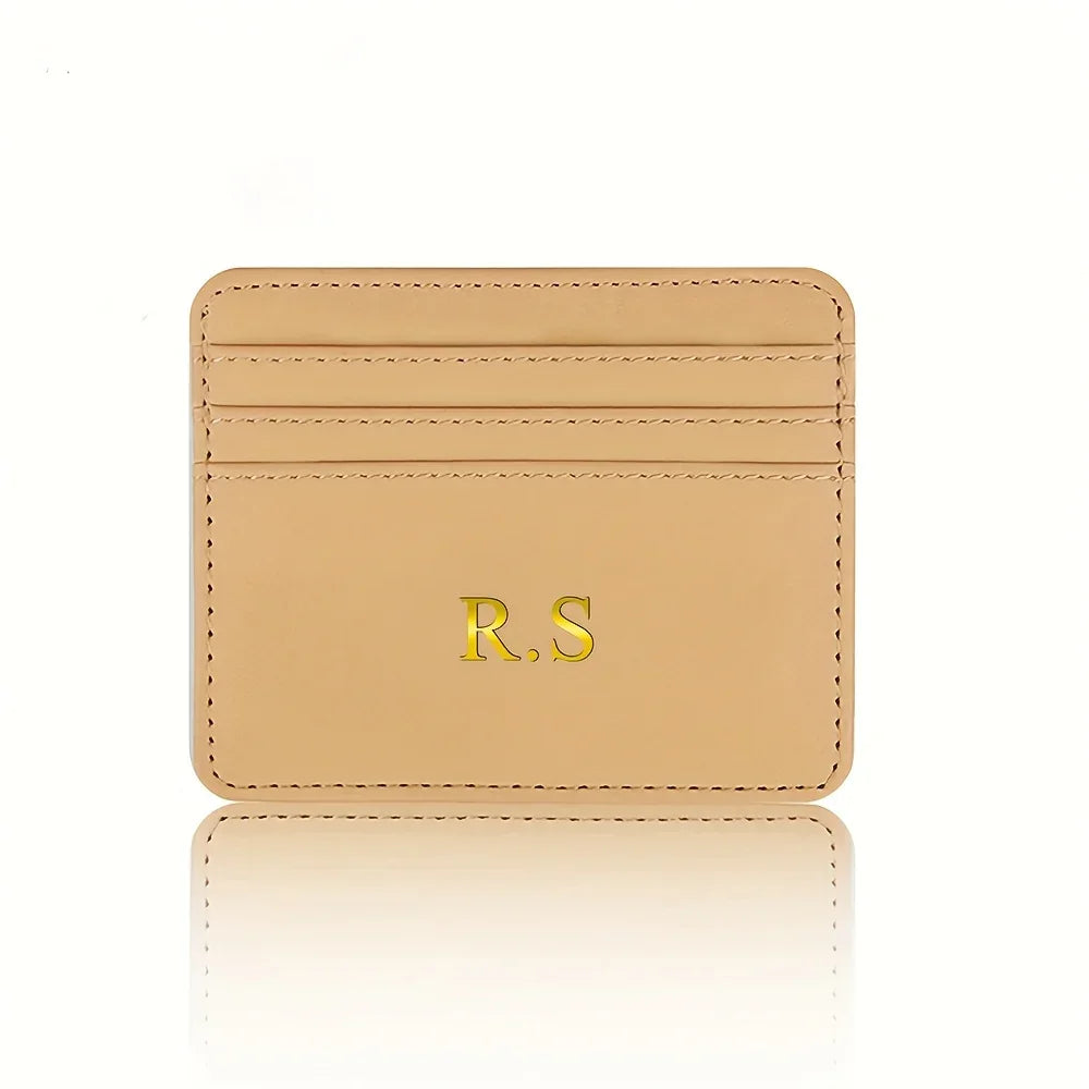 Custom Initial Faux Leather Wallet - Vélanoworld
