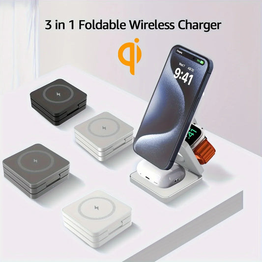 3-in-1 Foldable Wireless Charging Station