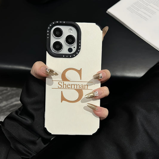 Custom Alphabet Laser-Carved Phone Case - Vélanoworld
